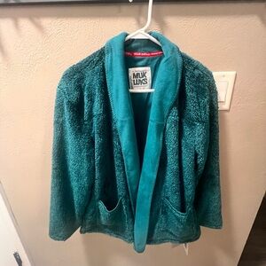 Muk Luks Turquoise Fleece Jacket
